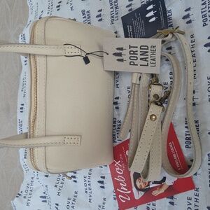 NWT, Portland Leather, Premium, Small Sloan Doctor's Bag, Bone